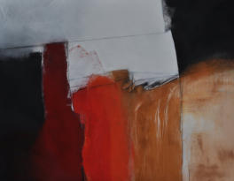 Gouache, Granitsand, Kohle auf Leinwand  90 x 70          Preis: 380€