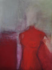 Gouache mit Granitsand grau und Schiefermehl auf Leinwand  90x120   Preis: 700€