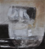 Gouache, Sandelholz, Blattsilber, Torf auf Leinwand  110 x 120 Verkauft