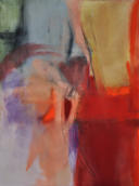 Gouache, gelber Granitsand, Kohle, Pastellkreide auf Leinwand  90 x 120 Verkauft