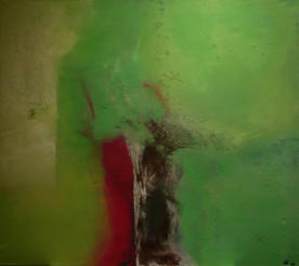 Gouache, Eisenquarz auf Leinwand  90 x 80   Verkauft